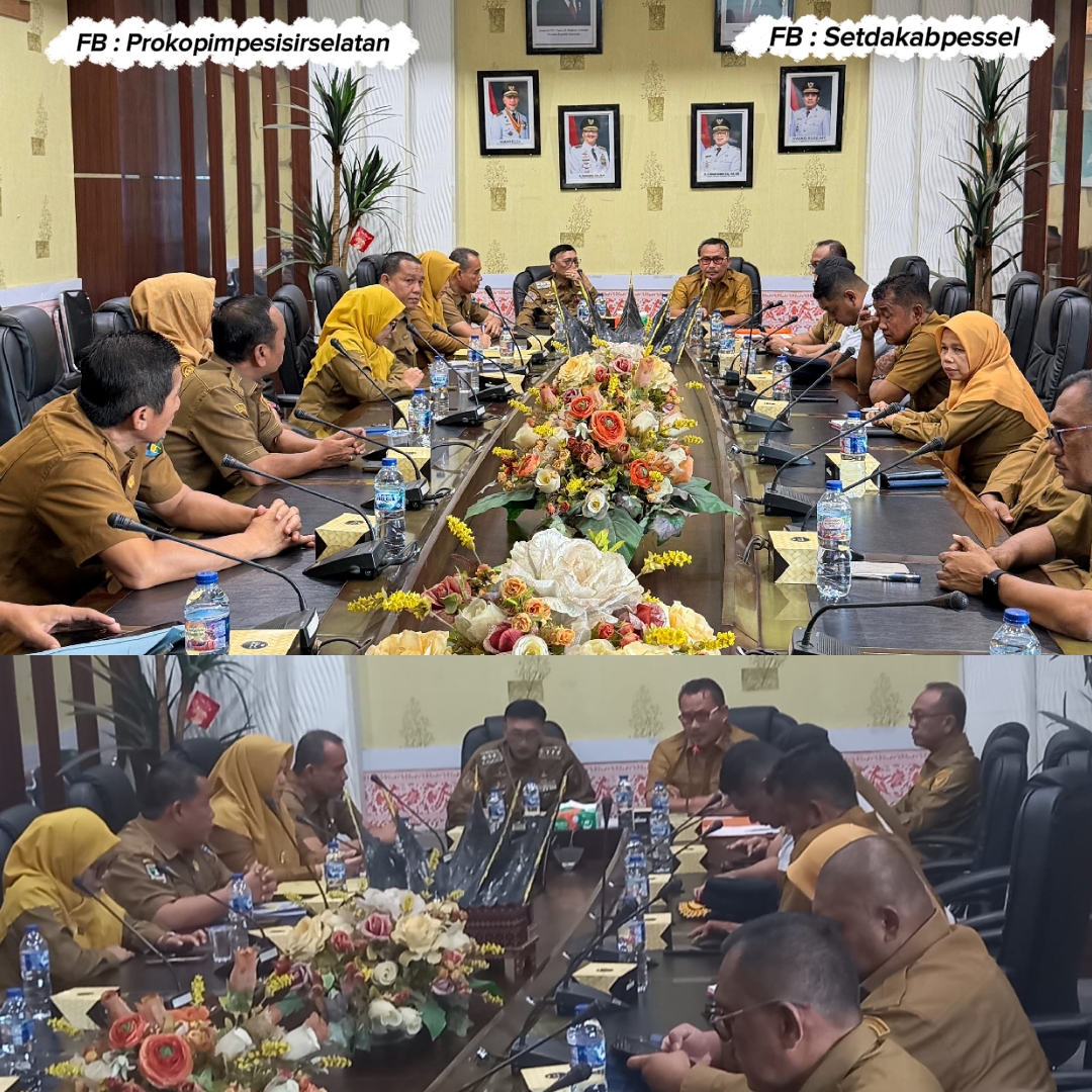 Bupati Pesisir Selatan Tindaklanjuti Hasil Pemeriksaan Temuan BPK RI Sumbar dengan OPD terkait.