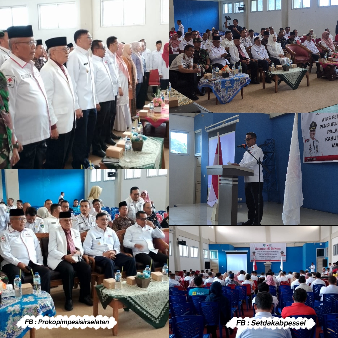 Bupati Hendrajoni Lantik Pengurus dan Dewan Kehormatan PMI Pesisir Selatan 2025–2030